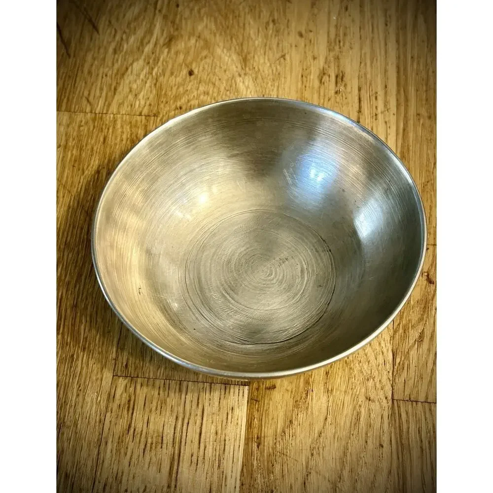 Vintage Hand Hammered Tibetan Antique ManiPuri Singing Bowl 4.8